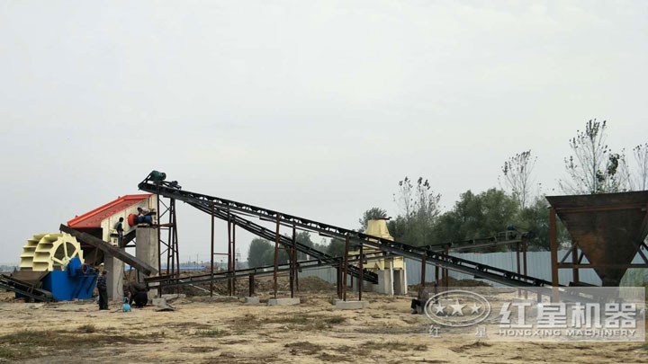 制砂生產(chǎn)線實拍圖，還有多種配置可以選擇