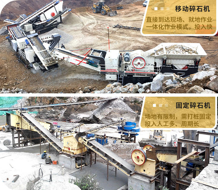 固定式、移動式現(xiàn)場對比圖